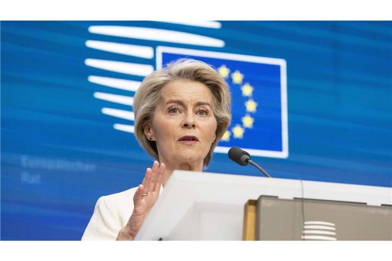 EU-Kommissionspräsidentin Ursula von der Leyen freut sich laut eigenen Angaben über die Ankündigungen der USA.