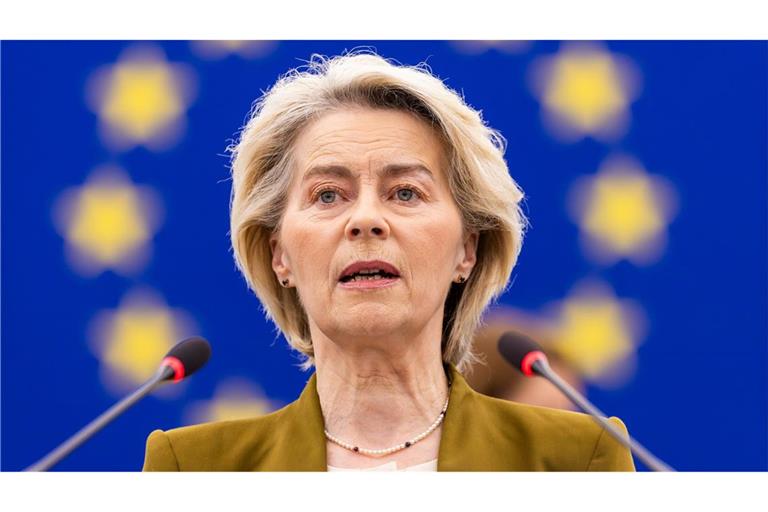 EU-Kommissionspräsidentin Ursula von der Leyen muss sich im Europaparlament zum vierten Mal einem Misstrauensantrag stellen.
