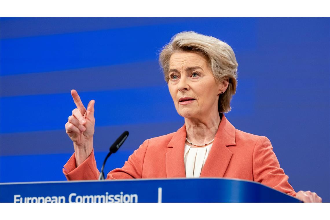 EU-Kommissionspräsidentin von der Leyen warnt vor einem Zollstreit. (Archivbild)
