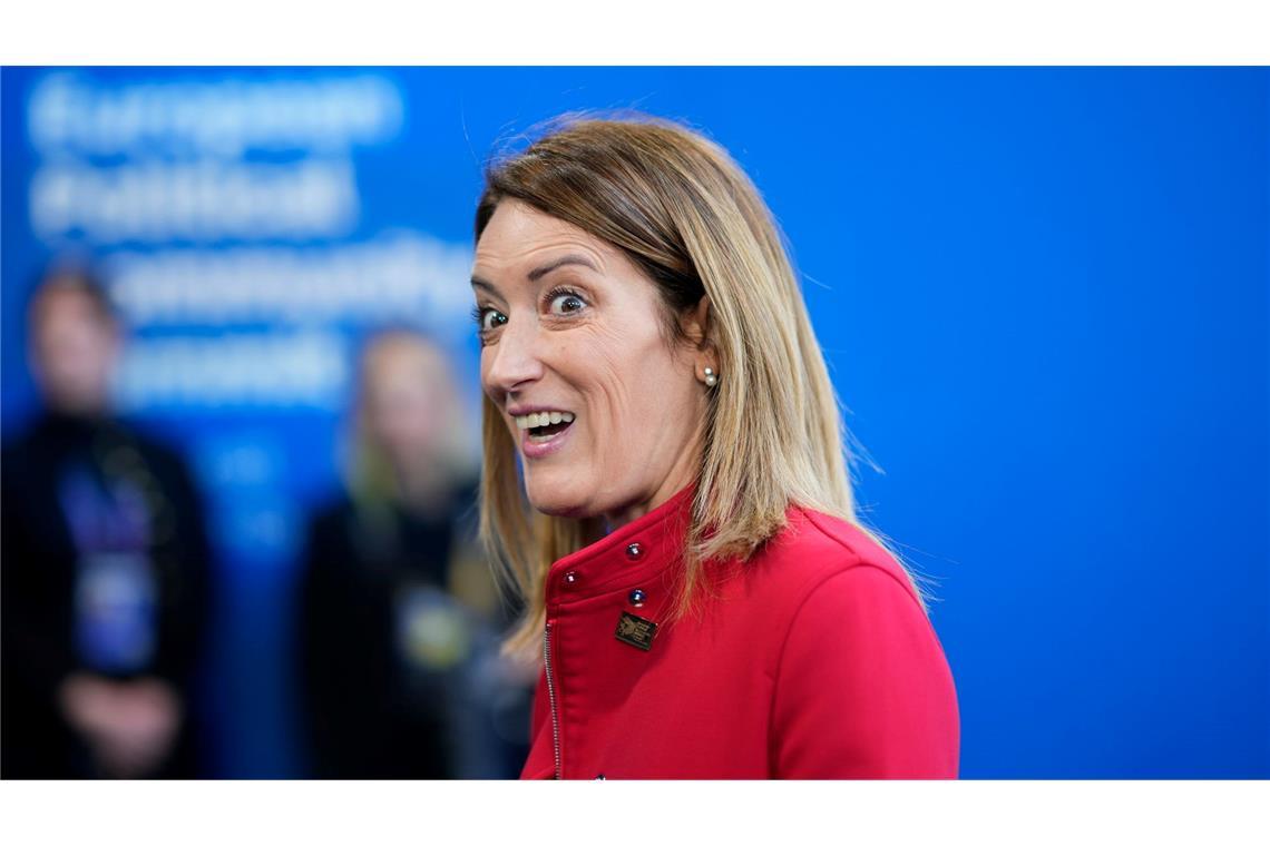Wird Scholz jetzt zur "lahmen Ente" Europas? "Europa ist nicht stark ohne ein starkes Deutschland", warnt Parlamentspräsidentin Roberta Metsola.