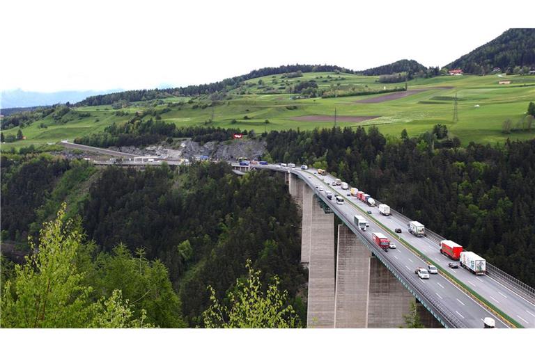 Europabrücke bei Schönberg am Brenner.
