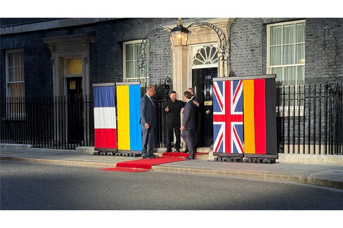 Europäische Solidarität für die Ukraine in London.