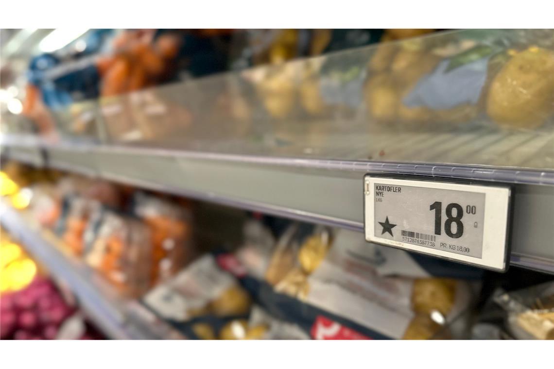 Drei Viertel der Kunden für Kennzeichnung europäischer Waren Europäische Waren sind in mehreren dänischen Supermärkten nun mit einem Stern gekennzeichnet.