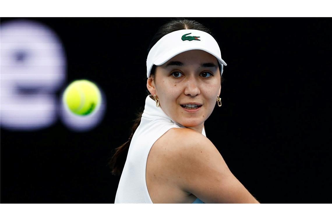 Eva Lys in Aktion beim United Cup in Sydney.