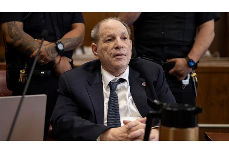 Ex-Filmmogul Harvey Weinstein bei einem Prozess in New York im Mai 2025.