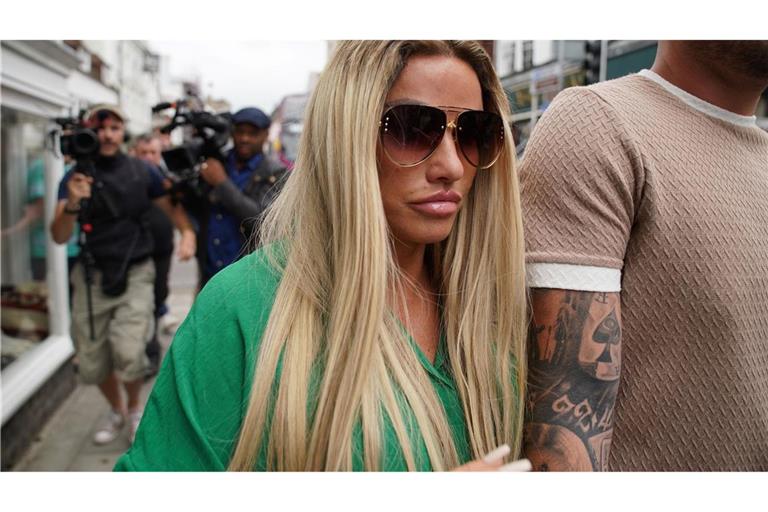 Ex-Model Katie Price hier im südenglischen Lewes im Jahr 2022.