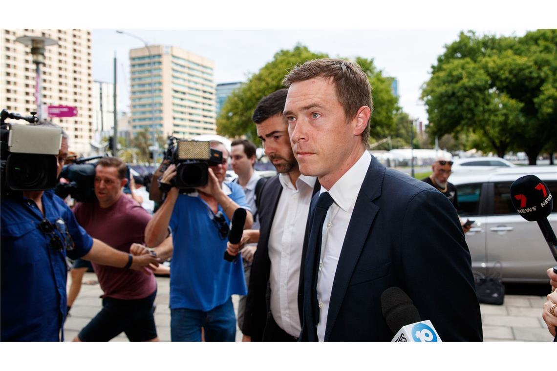 Ehefrau totgefahren: Bewährungsstrafe für Ex-Radprofi Ex-Radprofi Rohan Dennis vor dem Amtsgericht in Adelaide.