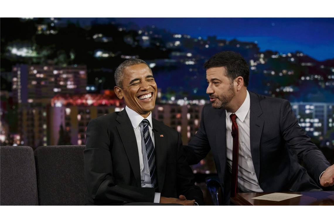 Obama wirft Trump-Regierung gefährliche „Cancel Culture“ vor Ex-US-Präsident Obama kritisiert das Talkshow aus – er selbst war bereits in Jimmy Kimmels Sendung. (Archivbild)