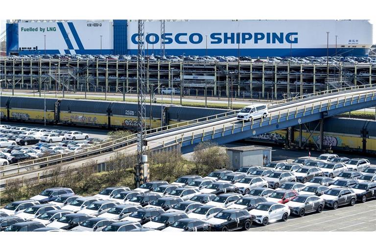 Exportgut Auto - in die USA sind deutlich weniger Fahrzeuge geliefert worden. (Archivbild)