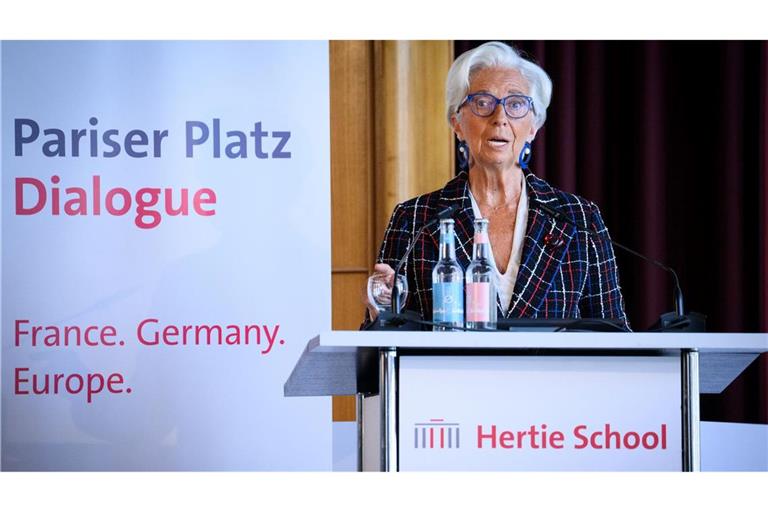 EZB-Präsidentin Christine Lagarde sieht die Weltordnung in ihren Grundfesten erschüttert