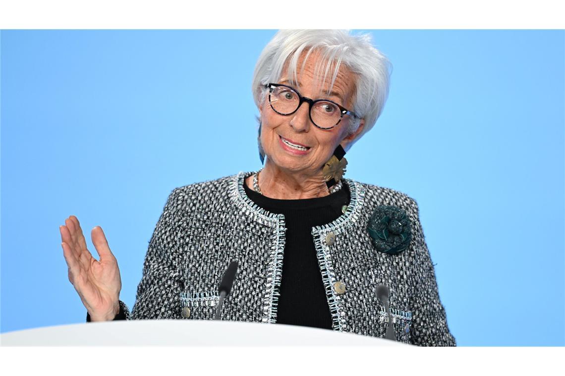 EZB-Linie lässt Sparzinsen weiter sinken EZB-Präsidentin Lagarde: Weitere Zinssenkungen im Blick (Archivbild)