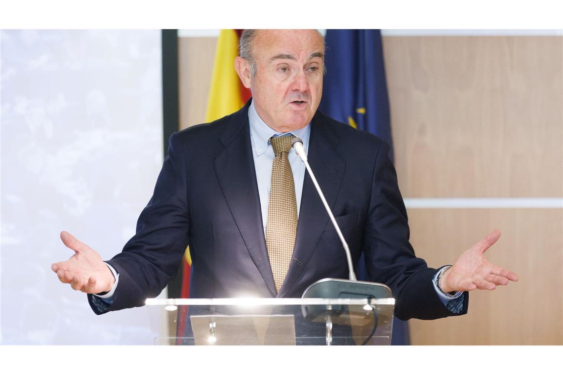 EZB-Vize de Guindos stellte die Empfehlungen der "Taskforce" vor. (Archivbild)