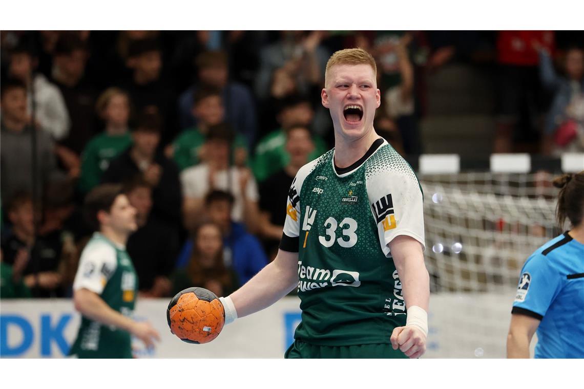 Frisch Auf feiert Matchwinner Bart Ravensbergen FAG-Kapitän Ymir Gislason als emotionaler Leader