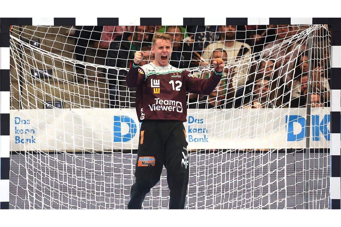 FAG-Keeper Kristian Saeveras steigerte sich im Laufe des Spiels.
