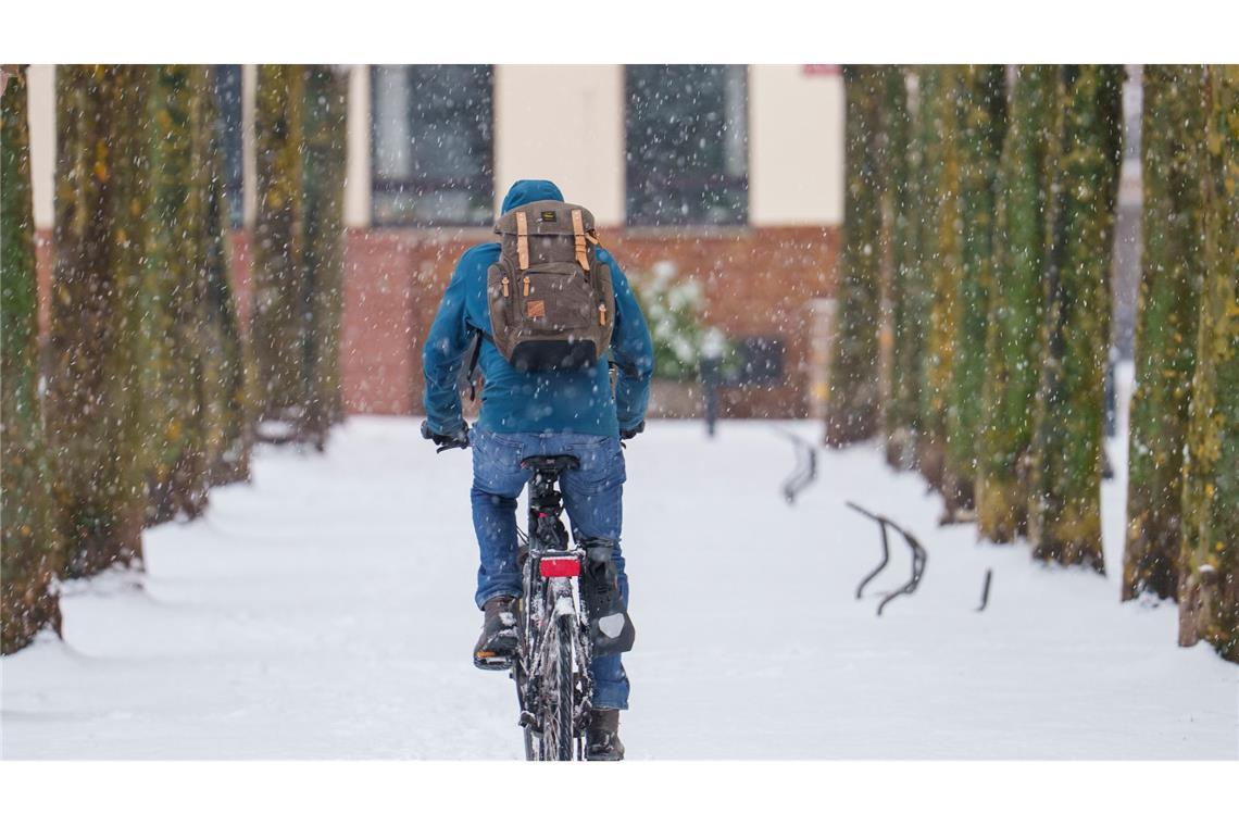 Fahrradfahrer mussten aufpassen.
