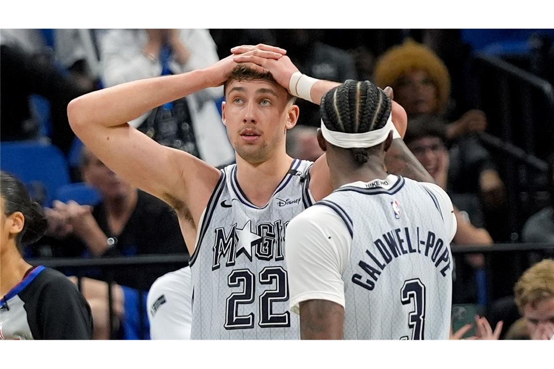 NBA: Franz Wagner wird für Orlando zum tragischen Helden Fassungslos: Franz Wagner nach seiner vergebenen Chance auf den Ausgleich.