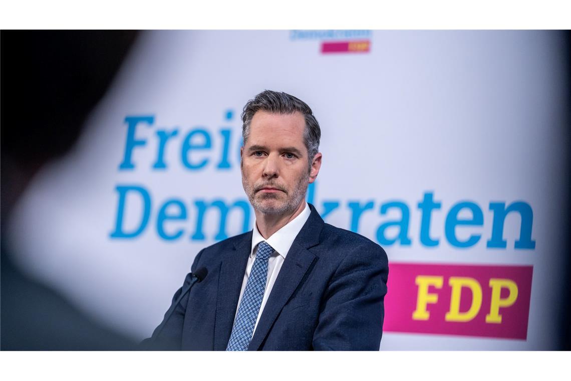 FDP-Chef Christian Dürr kandidiert nicht mehr
