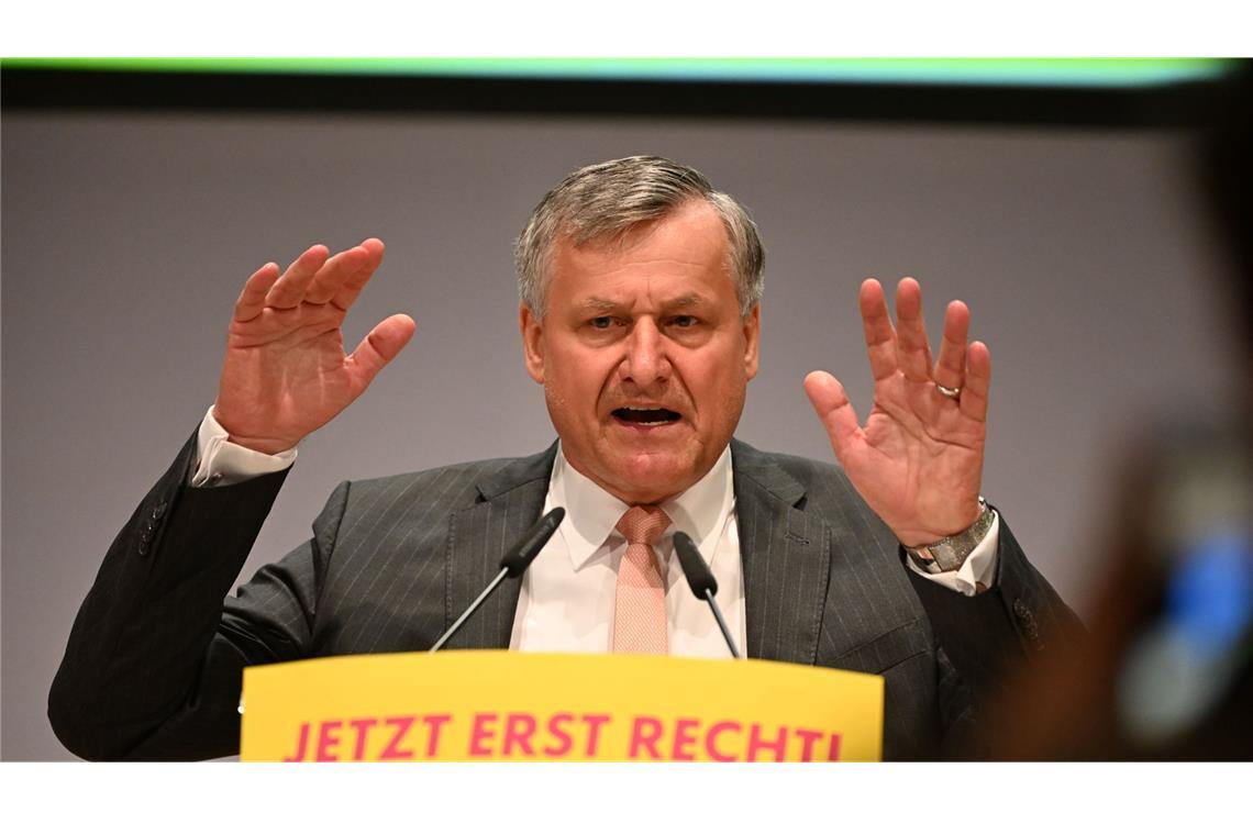 Verzwergen die Liberalen jetzt auch in Baden-Württemberg? FDP-Landeschef Hans-Ulrich Rülke hält den Aufschwung der Linken in Baden-Württemberg für eine vorübergehende Erscheinung.