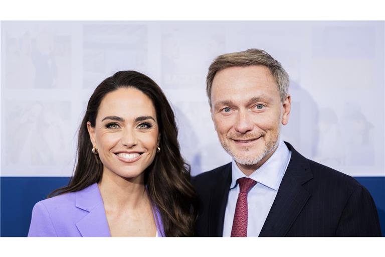 FDP-Politiker Christian Lindner und seine Frau und  Franca Lehfeldt (Archivbild)