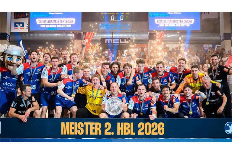 Feiertag in Balingen – der HBW steigt als Meister auf.