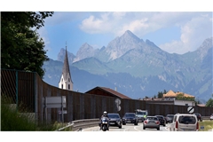 Fernpass-Bundesstraße (B179) bei Bichlbach.