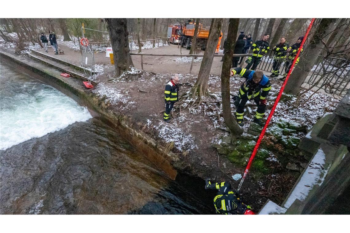 Feuerwehreinsatz an der berühmten Welle.