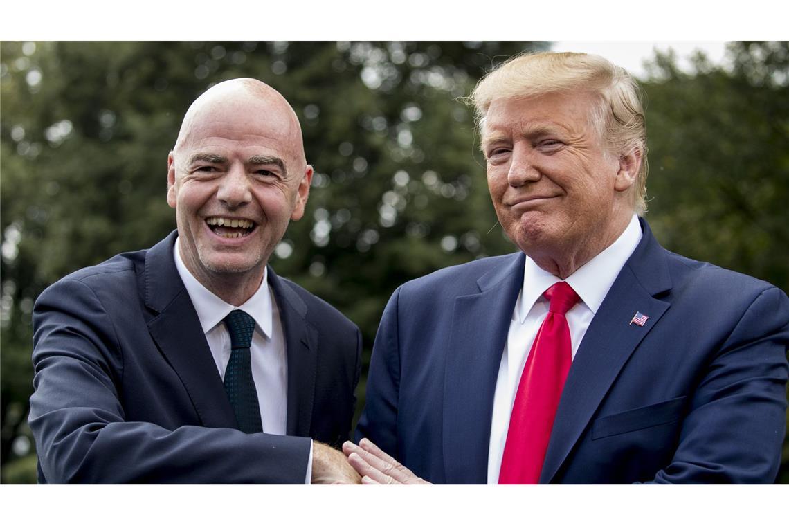 Infantino nimmt an Trumps Amtseinführung teil FIFA-Chef Infantino und Trump haben sich bereits getroffen. (Archivbild)