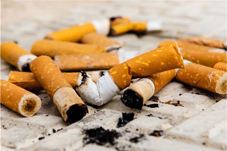 Filterzigaretten sind ein großes Umweltproblem.