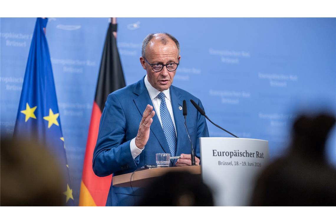 Findet den derzeit diskutierten Vorschlag für den neuen EU-Haushalt deutlich zu hoch: Bundeskanzler Friedrich Merz.