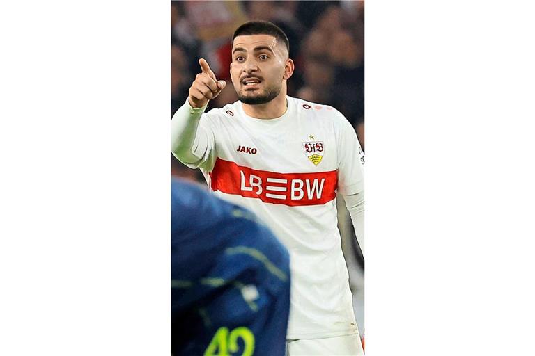 Fingerzeig: VfB-Stürmer Deniz Undav hat sich mehr als einmal vom Verhalten der Spieler des FC Porto provoziert