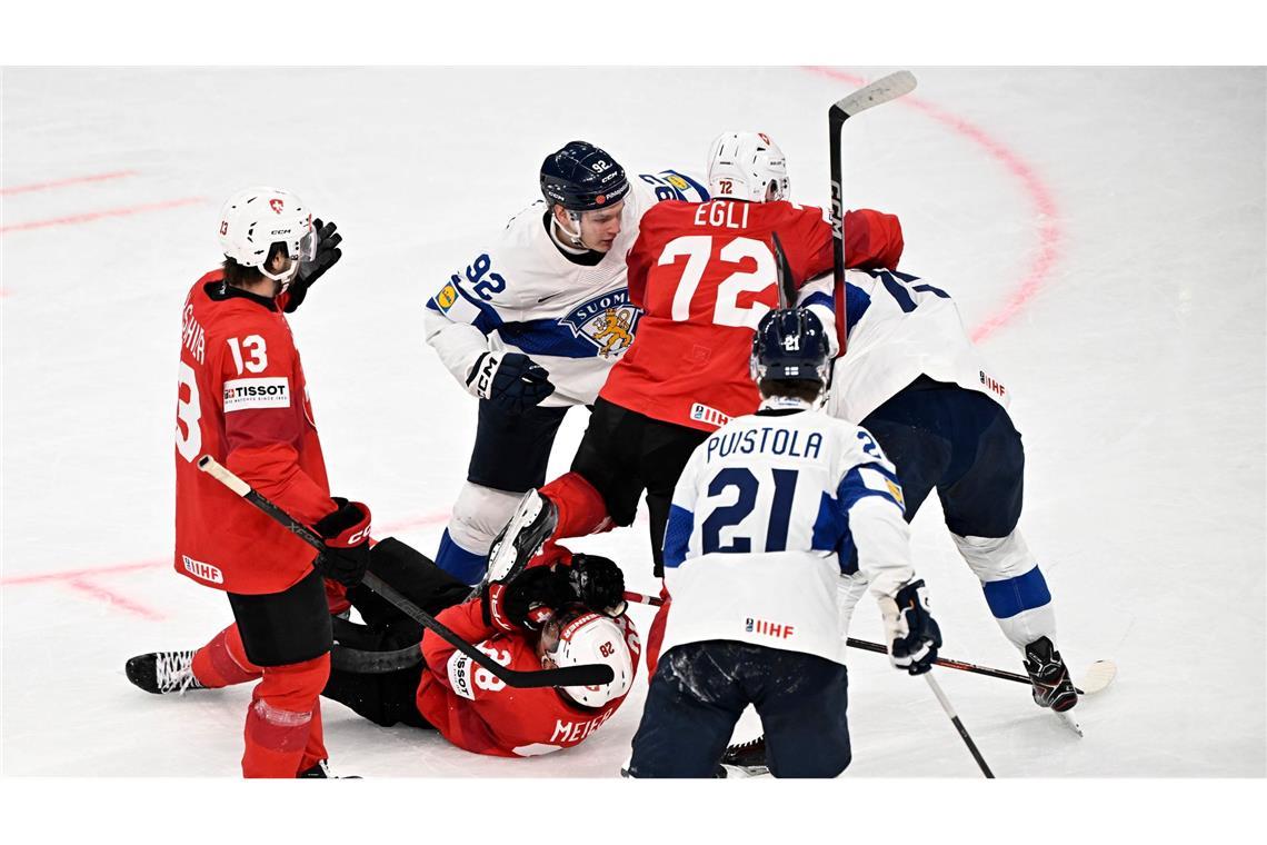 Finnland und die Schweiz lieferten sich ein packendes WM-Finale.