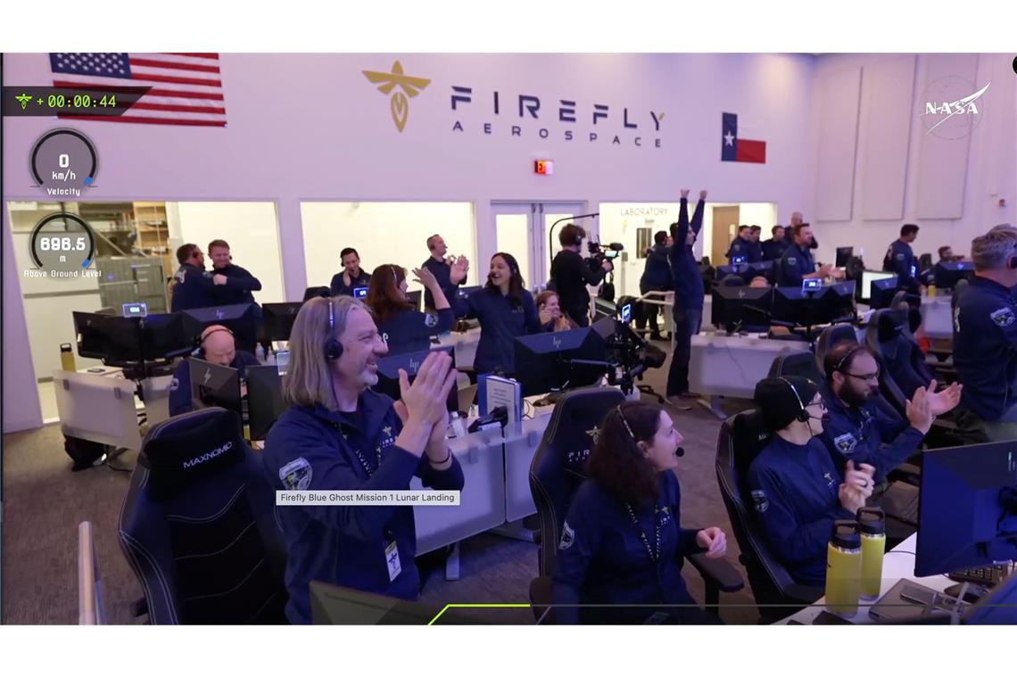 Mondlander setzt erfolgreich auf - zehn Instrumente an Bord Firefly Aerospace ist das zweite kommerzielle Unternehmen, dem eine Landung auf dem Mond gelang.