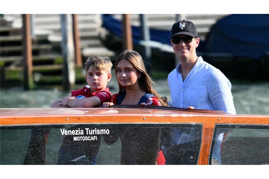 Vor Bezos-Hochzeit: Venedig im Ausnahmezustand „First Schwiegersohn“: Jared Kushner und zwei seiner Kinder: Arabella und Theodore.