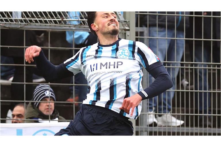 Flamur Berisha war im Dress der Stuttgarter Kickers ein erfolgreicher Torschütze&nbsp;– nun spielt der Offensivmann für den VfR Mannheim.