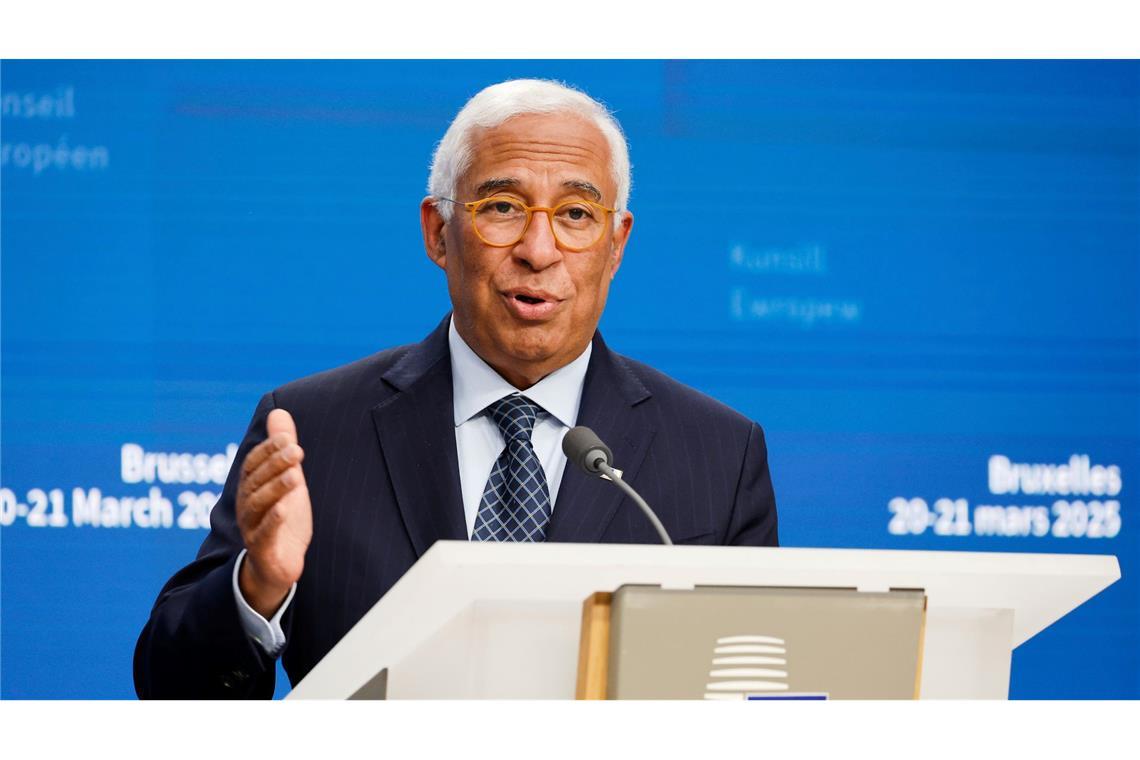 EU-Ratspräsident setzt auf Freihandel mit anderen Partnern Fordert in Reaktion auf die Politik von Trump Tempo bei Freihandelsverhandlungen mit anderen Partnern: EU-Ratspräsident António Costa. (Archivbild)