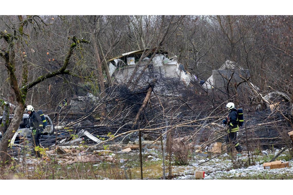 Bilder des Tages Frachtflugzeug aus Leipzig stürzt auf Wohngebäude in Litauen