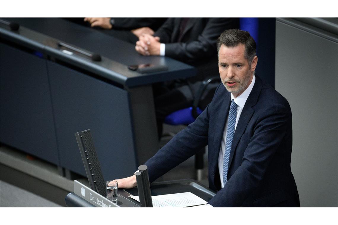 FDP-Fraktionschef Dürr wirft Merz Kapitulation vor den Grünen vor Fraktionschef Christian Dürr kritisierte Friedrich Merz stark.