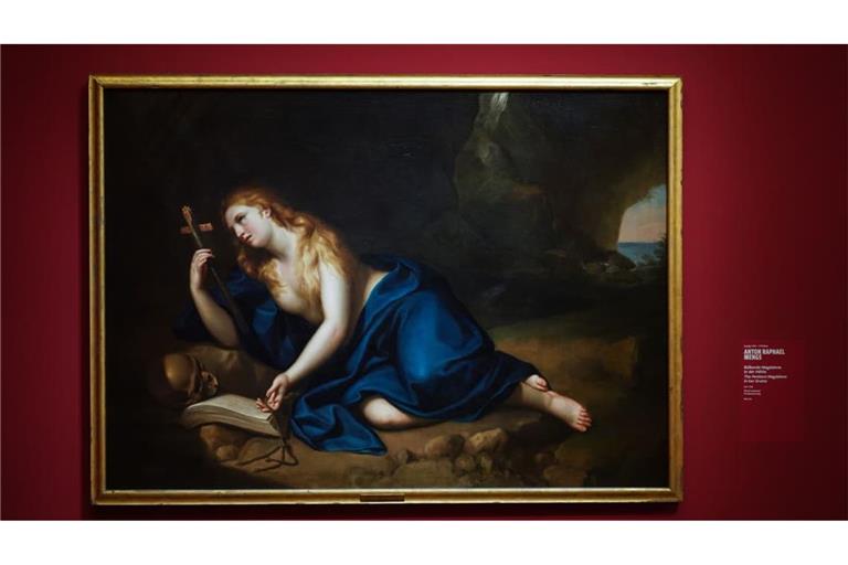 Frankfurter Staedel zeigt Schau ueber Maria Magdalena: Das Staedel-Kunstmuseum in Frankfurt am Main praesentiert eine Ausstellung ueber die Figur der biblischen Maria Magdalena im Wandel der Jahrhunderte. (Foto vom 16.09.2026: „Buessende Magdalena in der Hoehle" Anton Raphael Mengs (1728-1779))