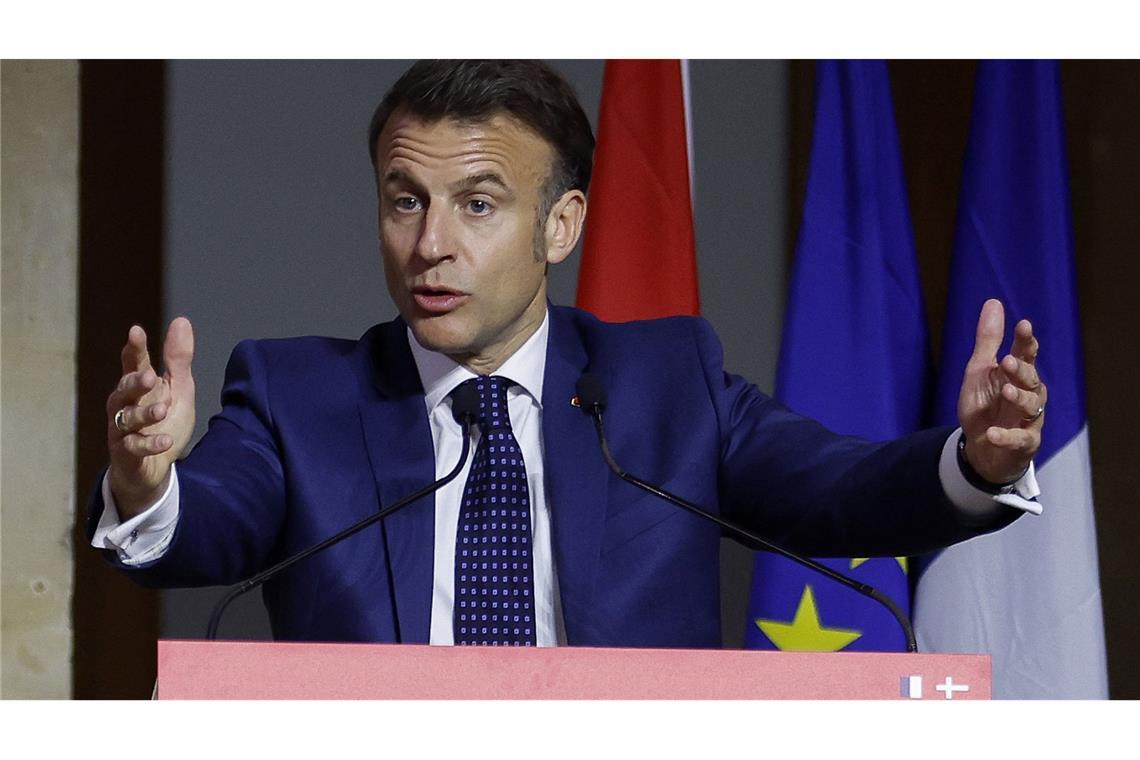 Le-Pen-Urteil: Macron erinnert an die „Unabhängigkeit der Justiz“ Frankreichs Präsident Emmanuel Macron erinnerte an die „Unabhängigkeit der Justiz“.
