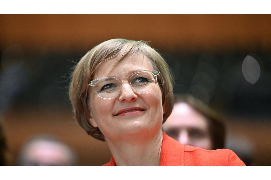 Grünen-Chefin Franziska Brantner zur Spitzenkandidatin gewählt Franziska Brantner beim Parteitag der baden-württembergischen Grünen in Reutlingen.