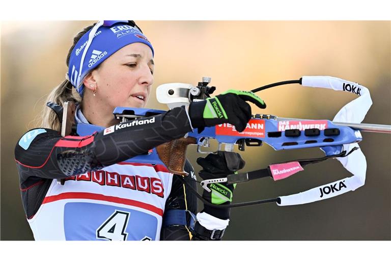 Franziska Preuß gilt als treffsichere Schützin. (Archivbild)