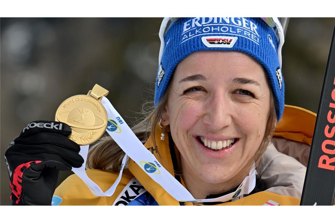 Franziska Preuß ist aktuelle Weltmeisterin in der Verfolgung. (Archivbild)