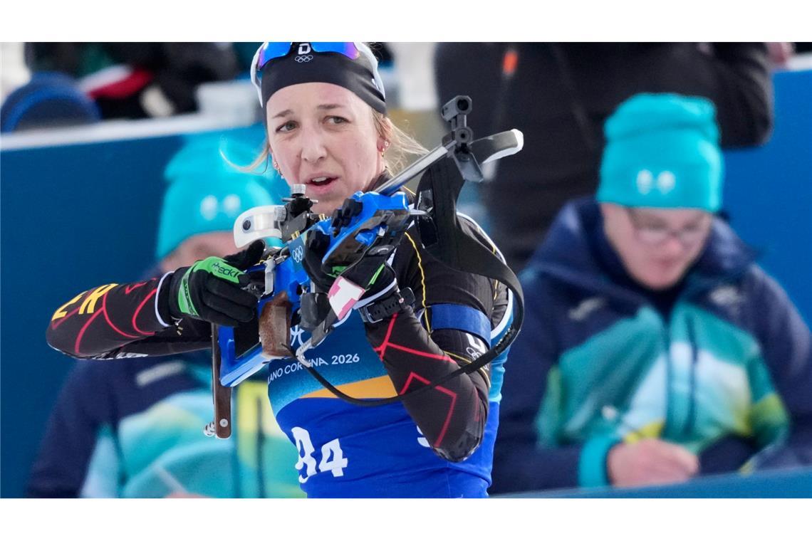 Franziska Preuß musste einmal in die Strafrunde.