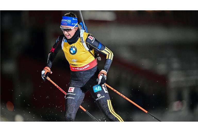 Franziska Preuß zeigt eine starke Schießleistung in der Verfolgung. (Archivbild)