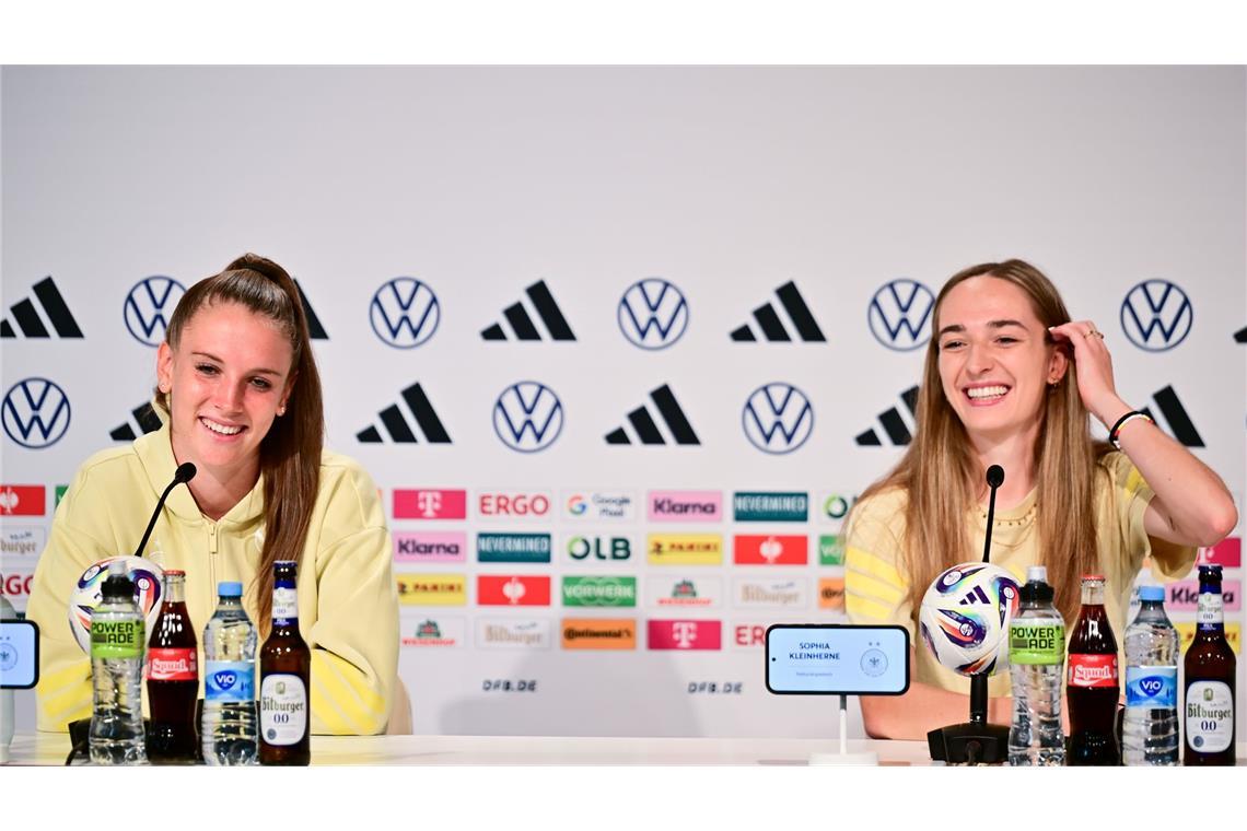 Frauen-EM: Gute Stimmung bei der PK