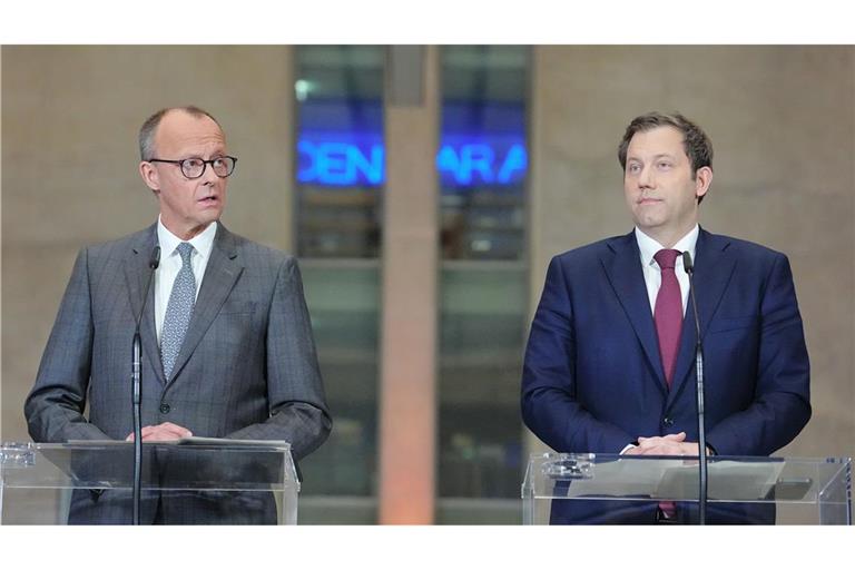Friedrich Merz und Lars Klingbeil: Die Unterhändler von CDU, CSU und SPD haben in ihren Sondierungen eine Einigung erzielt.