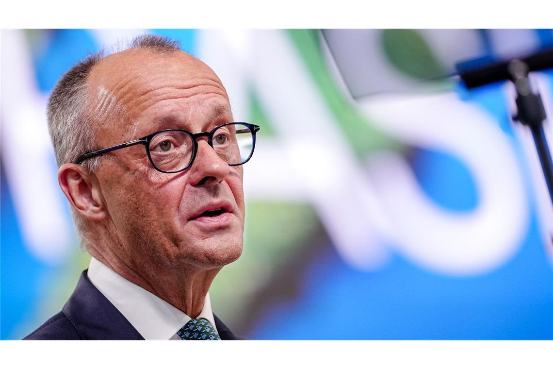 Friedrich Merz verkündet im Streit um den Chiplieferanten Nexperia gute Nachrichten (Archivbild).