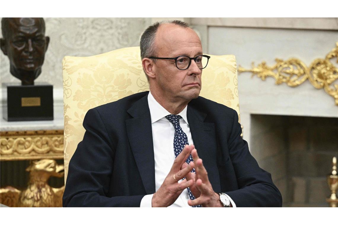 Friedrich Merz war am Donnerstags erstmals als Bundeskanzler im Oval Office zu Gast.