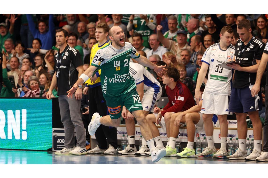 Frisch-Auf-Routinier Marcel Schiller erzielte fünf Tore.