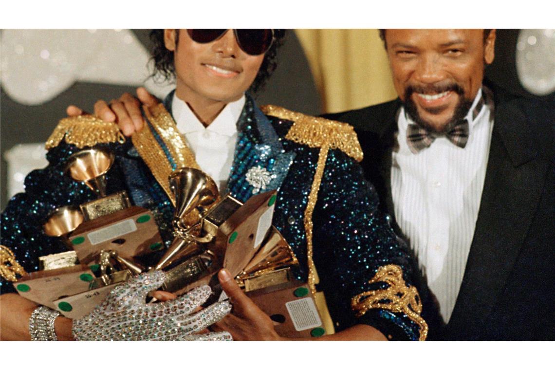 USA for Africa: 40 Jahre "We Are The World" Für das Album "Thriller" wurden Michael Jackson und Quincy Jones mit mehreren Grammys ausgezeichnet.